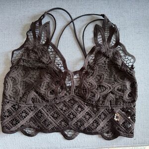 SHEIN Lace Bralette in Black